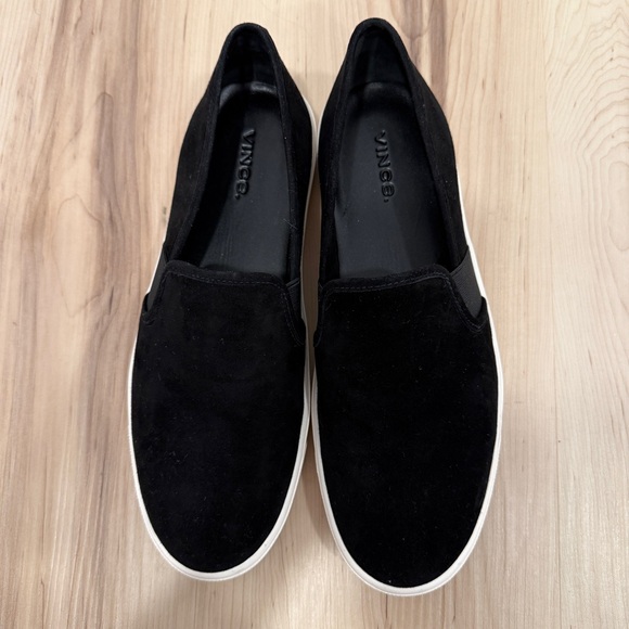 Vince Women’s Blair Slip-On Sneaker Black Suede Size 7.5 - Picture 6 of 12